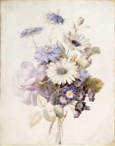 Bloemen met Madeliefjes, 1840 door French School